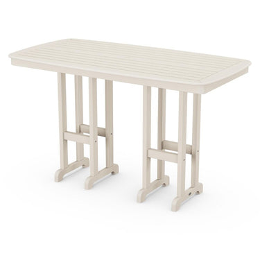 POLYWOOD Nautical 37 X 72-Inch Bar Table - Sand